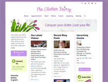 Tablet Screenshot of clutterfairyhouston.com